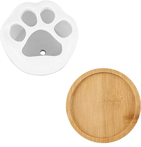 Happyyami Maceta Forma De Pata De Gato Maceta para Plantas De Cerámica Decoración De Escritorio del Hogar para Suculentas