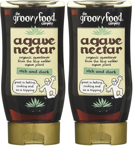 The Groovy Food Company Organic Rich & Dark Agave Nectar 250ml (Pack of 2)