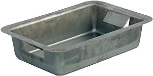 LUNA WAY CAST IRON - Cassetto estraibile portacenere in lamiera stampata | Resistente a temperature elevate | Facile da pulire | Griglia non compresa, Grigio, 24 x 19 cm, Altezza 7 cm