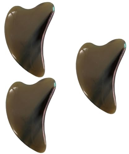 FOMIYES 3stücke Guasha Massage Tool Für Körper Und Gesicht Dreieckige Schabplatte Muskelentspannung Und Schönheitsanwendung Für Beine Rücken Nacken Und Material Für Nachhaltige