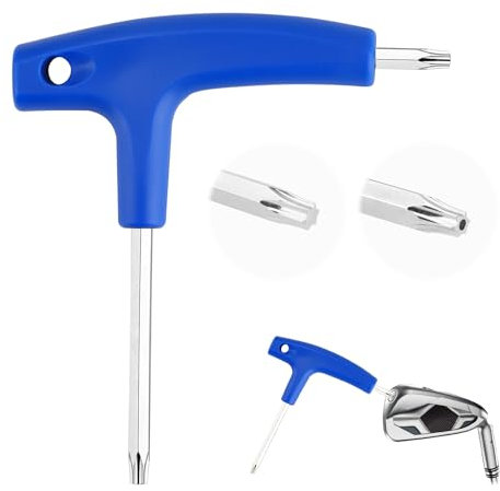 YENOVO Golf Club Wrench, Driver tool, Metal Golf Torque Wrench with Plastic Handle, Golf Head Adjustment Tool Suitable for Adjusting Golf Clubs, T20+T25