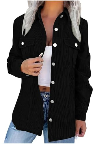 Camicia da Donna Elegante a Maniche Lunghe con Colletto Alto Ufficio Casual Maglietta Bottoni T-Shirt Magliette Moda Tinta Unita Maglia Blusa Manica Lunga Camicetta Top T-Shirt Cotone Moda