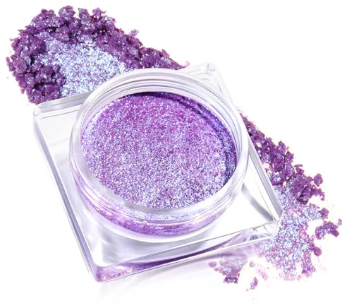 Single Cream Palette de fards à paupières chatoyants, violet métallisé, haute pigmentation, longue durée, pour le maquillage des yeux, avec un minimum de chute et une texture miscible, mini