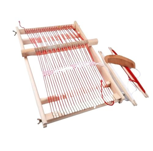 AYWTIUN Webrahmen Webstuhl-Set for Mädchen, handgewebt, DIY-Anzug, aus Holz, multifunktionaler Webstuhl, handgefertigt, gewebt, for die Wanddekoration zu Hause