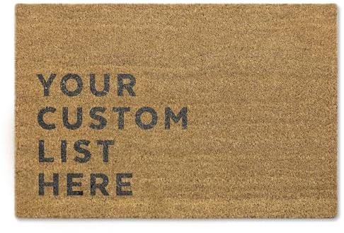 A1 Graphics Ltd Custom List Brush Door Mat Funny Don't Forget Front Doormat First Home Couples Gift