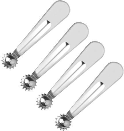 Lot de 4 éplucheurs de tomates et fraises en acier inoxydable - Accessoires de cuisine pratiques pour une préparation efficace des fruits