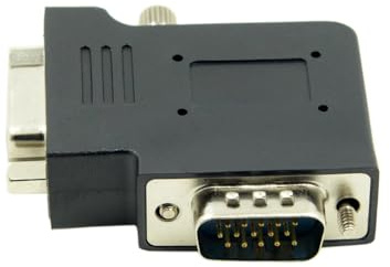 xiwai VGA RGB HDB15Pin Male to Female Right Angled Lock Screw Nut Type Extension Adapter for Monitor Displays
