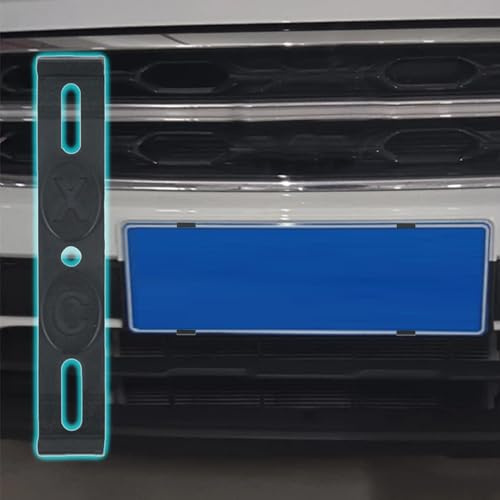 Soporte de matrícula sin marco-Kit de montaje de la etiqueta trasera trasera a prueba de óxido de 4 piezas | Marco de placa de automóvil resistente a la intemperie para todos los vehículos, soporte de