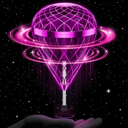 PKBOSS Flying Orb Ball Fallschirm Spielzeug, 360 ° Rotating Magic Hover Spinner, Schwebender Ball Cool Fliegender Spielzeug für 6 7 8 9 10 11 12+ Jahre alte Jungen Mädchen Teenager Outdoor