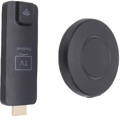 Denash 4K Decodificando el Receptor del Transmisor Inalámbrico de Salida de 1080p, Enchufe y Reproduce el Kit de Extensor AV 5G 5G, para PC, Computadoras Portátiles, Cámaras, Cajas de