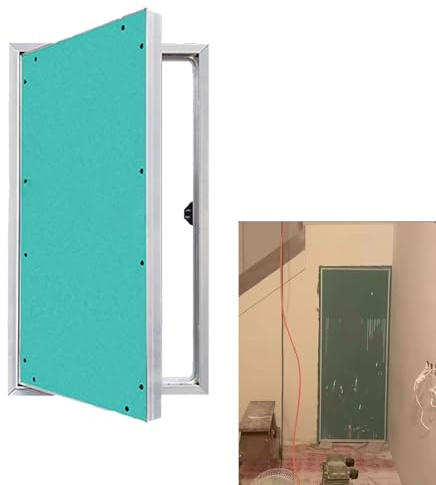 Revisionsklappe Trockenbau 60 X 120 cm Gipskarton-Revisionsklappe, Überstreichbar, Verdeckte Kellertür mit Druckverschluss und Öffnung, Dachbodenluke, Revisionsklappe