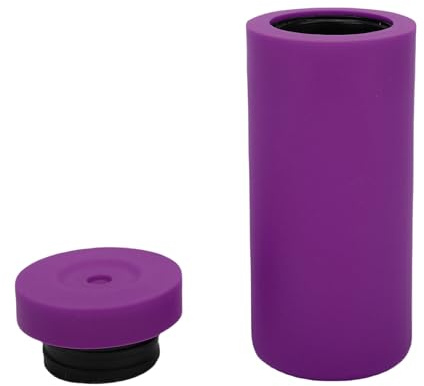 Silicone Dishwashing Squeeze Bottle, Dishwashing Liquid Refillable Squeeze Bottle Reusable Container for Kitchen Bathroom (Purple)