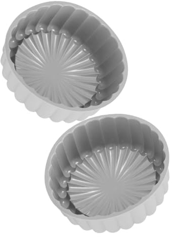 Veemoon Set 2 Stampi Tortiera in Silicone Alimentare, Rotondi Antiaderenti Resistenti Fino a 230°c, Teglie da Forno per Dolci Riutilizzabili, per Cheesecake e Crostate in Cucina