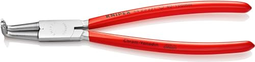 KNIPEX Sicherungsringzange für Innenringe, 44 23 J31 | Geeignet für Innenringe in Bohrungen verchromt mit Kunststoff überzogen 215 mm
