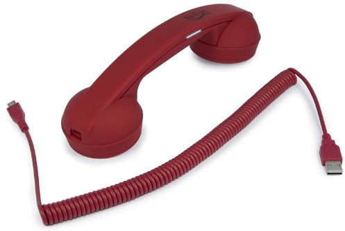 hi-Fun Hi-Ring, Cornetta Vintage Bluetooth, Colore Rosso