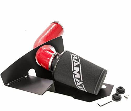 Ramair Filters JSK-123-RD EA888 2.0TFSI Silicone Heat Shield Air Filter Induction Kit, Red