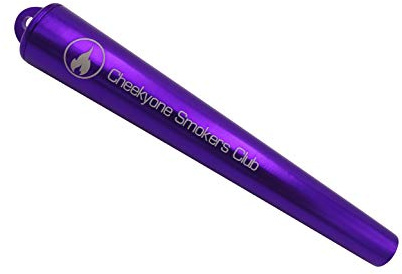 CheekyOne Smokers Club Metal King Size Joint Tube cig case (purple)