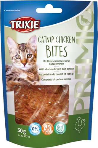Trixie 42742 PREMIO Catnip Chicken Bites, 50 g