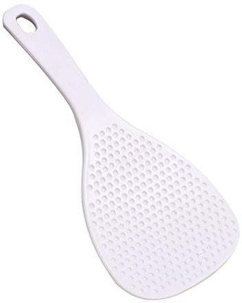 RTHGTFSZ Cucharas De Postre Cuchara de arroz de plástico Cuchara de arroz for el hogar Espátula de la Cocina de la Cuchara de arroz sin Palo de los Utensilios de Cocina de los Utensilios de Cocina