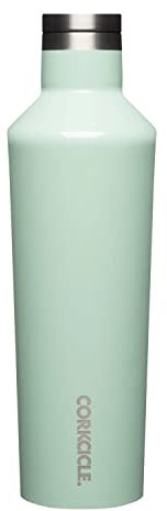 Corkcicle Canteen - Triple Insulated Stainless Steel Bottle with Straw - Keeps Cold for 25+ Hours and Hot for 12 Hours - Leakproof, Reusable, BPA-Free, Dishwasher Safe- Rifle Lively Floral, 475ml/16oz