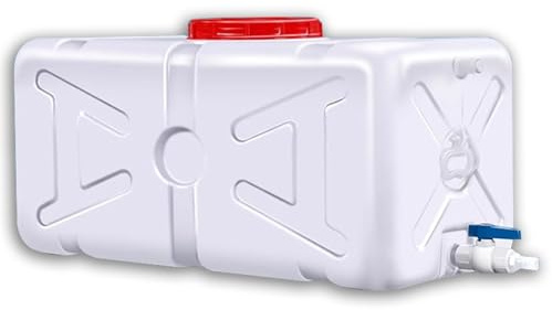 NIANTONG Bidones de Agua con Grifo Tanques para Agua Grifo Almacenamiento de Agua Contenedor de Agua Viajes Cubo de Agua Tanque Portátil Automóvil Caravanas Camping (200L)