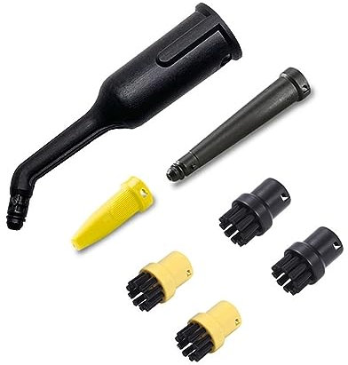 CobydA Tête de buse d'arrosage for Nettoyeur à Vapeur, Brosse à buse Fendue, Compatible avec KARCHER, Kits de brosses Rondes for Nettoyeur à Vapeur SC1/SC2/SC3/SC4/SC5