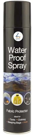 ZOPPER Water Proof Spray Fabric Protector 300ml & Water Repellent for Tents, Clothing, Boots, Jackets, Umbrellas, Gear – Rain & Stain Protection, Fast Drying, Easy Application