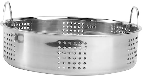Zerodeko Dampfgarer Einsatz Aus Edelstahl 23 Cm Dampfkorb Mit Griffen Dampfgarer Gitter Für Knödel Gedämpfte Brötchen Küchenzubehör Für Home Kitchen Und Restaurant