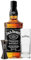 Jack Daniels Tennessee Whiskey 70cl With Branded Glass & Secret Bottle Shop Jigger Bundle - Whiskey Gift Sets For Men, Christmas Whisky