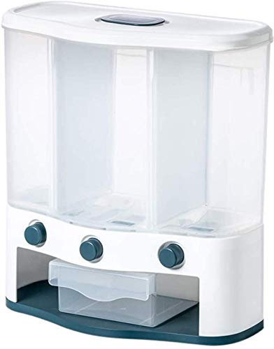 Cereal Dispenser-Clear Plastic-Wall Mounted-for Home Cooking-Orange
