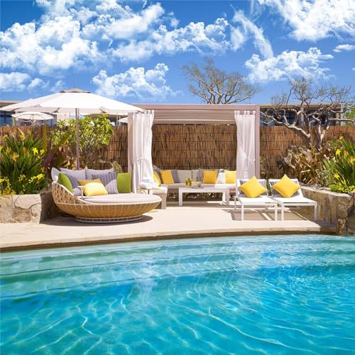 Recinto di canne Intreccio A Mano Recinzione In Bambù Naturali Tappetino Privacy Impermeabile Resistente Alle Intemperie Canne Bambù Per Occultamento Delimitazione O Ombreggiatura(Size:60x600cm)