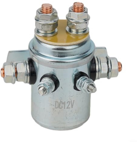 Relé de cabrestante de 12 V, interruptor de relé de metal de 12 V, solenoide de contacto de cabrestante normalmente abiertos para cabrestante o elevación trasera fuera de carretera 4x4 camión de