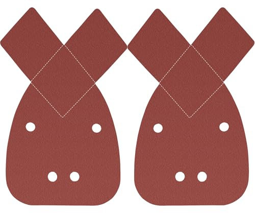 Sandphyrre Almohadillas para lijadora de ratón, 20 almohadillas de lija de grano 180, papel de lija de palma de detalle compatible con lijadora eléctrica Black and Decker Mouse
