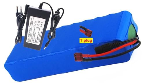 Batteria per scooter elettrico 36V 10Ah Batteria per bicicletta elettrica batteria al litio 36V 10Ah for scooter elettrico 250W 350W 500W con caricabatterie XT60/T Plug T plug,36V 10Ah