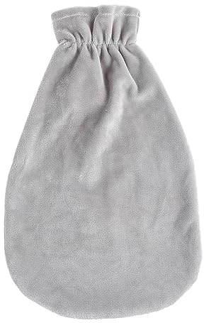CALLARON Housse De Protection Pour Bouillotte En Flanelle Grise 2000, Doublure Douce Et Chaude, Lavable, Protège Chocs Et Saleté, Pour Bouillottes Injectables D'eau Chaude, Usage Familial Hiver