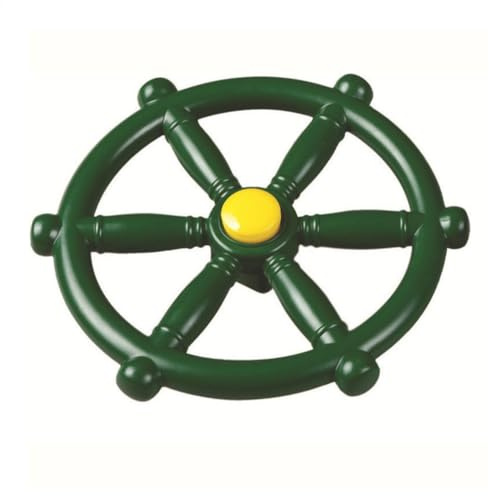 Pirate Ship Playhouse Wheel - Outdoor Playground, Sturdy Kids Steering | Portable Toy Wheel, Swing Set Attachment, Backyard Treehouse Accessory, Indoor Jungle Gym, Toddler Playset, Slide Use
