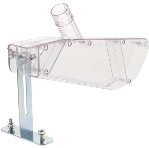 Zerodeko Capot de Protection pour Scie Circulaire à Table 4-10 Pouces en Plastique Transparent, Housse de Scie avec Lame de Fendage T, Accessoire de Sécurité pour Travail du Bois