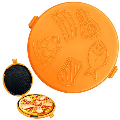 Grill microonde - Padella rotonda a riscaldamento rapido,Tosta-panino a microonde - per cucina, scuola, casa, studente, frittelle, colazione, pasticceria