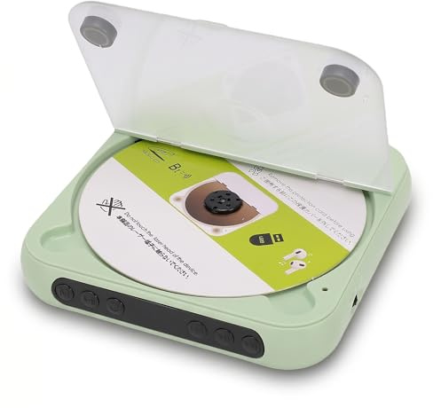 VBESTLIFE Reproductor de CD Portátil con Bluetooth 5.3, Pantalla LCD, Parlantes Estéreo Duales, Salida AUX, con Cable de Audio de 3,5 Mm para Uso en Exteriores en el Automóvil en el Hogar