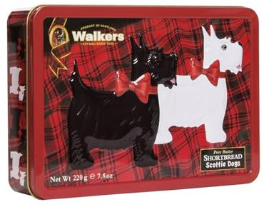 Walkers Shortbread Tin, Scottie Dog, 7.8 Ounce by Walkers