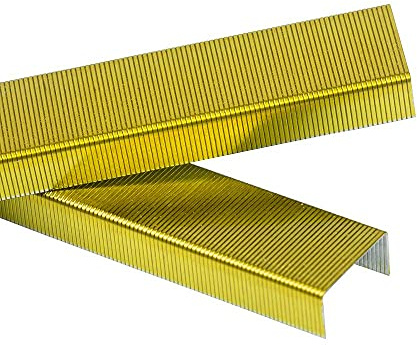 JAM PAPER Standard Size Colorful Staples - Golden Yellow - 5000/box