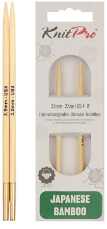 KnitPro Bamboo Interchangeable Circular Needles 5 (13cm) | 3.50mm
