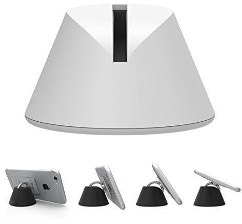 iRing Premium Style Ring, Smartphone-, Handy-Halterung, Haltegriff, Standfuß, Autohalterung, Selfie, für iPhone 6/6Plus/6S, Galaxy 5/S6/Note, Sony Xperia Z5, LG G4/Nexus 5 X, Huawei G8/P8, HTC One A9/M9/Desire weiß