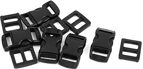sourcing map 5 STK 10-11mm Steckschnalle Klippenverschluss für Rucksack und Gurtband DE de