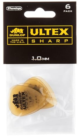 Plettro Jim Dunlop 433P73 Dun Ultex Sharp, 6 Pz 6 1.0Mm