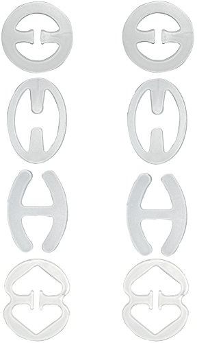 Closecret dam BH remomvandlare concealer brottarrygg rygg klämma (klar, 8-pack), Klar, en storlek