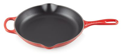 Le Creuset 20182260600422 Pfanne aus emailliertem Gusseisen, rund, Rot