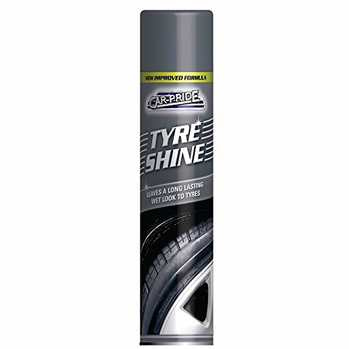 151 CAR VAN BIKE TYRE SHINE WET LOOK SPRAY BLACK