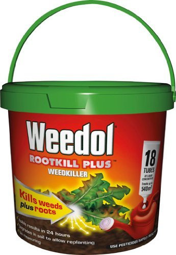 Weedol Rootkill Plus 18 Tubes Weed Killer Strong and Fast Acting Weedkiller