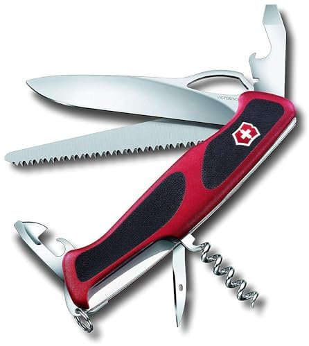 Victorinox Schweizer Taschenmesser Gross, Ranger 79 M, Swiss Army Knife, Multitool, 12 Funktionen, Einhand-Feststellklinge, Schraubendreher